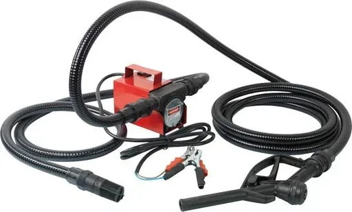 "Diesel/heating oil extraction system with 12 volt pump and gun image"