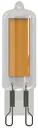 LED high-voltage pin base lamp with 4 watts, G9, warm white - 2 pieces + 1 piece FREE