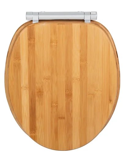 "Bambusa toilet seat, made of bamboo image"