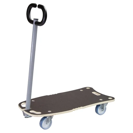 "Transport aid MM 1187, 80 x 40 x 14.5 cm, soft castors Ø 100 mm, roller bearings, Multiplex FSC®, load capacity 300 kg image"