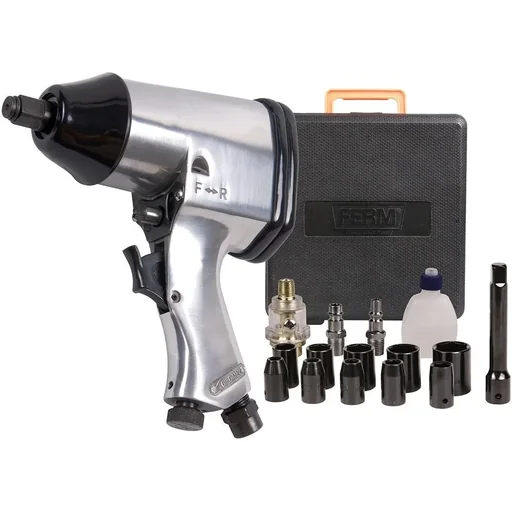 "ATM1043 Pneumatic impact wrench - 6.3 bar - 320 Nm - DIN and Orion socket - Incl. accessories and storage case image"