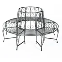 Baumbank Round bank 360° Metal Ø160cm