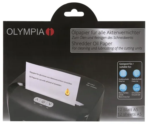 "Oil paper for document shredders image"