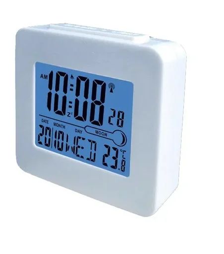 "Digital radio alarm clock REC-34 white image"