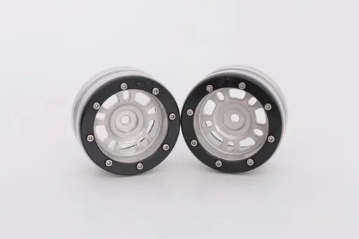 "Beadlock Wheels PT- Distractor Silber/Schwarz 1.9 (2 St.) image"