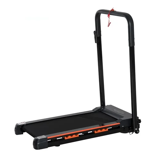 "Electric Treadmill with LCD Display, Foldable Fitness Equipment, 1-6 km/h, Steel, Black, 54 x 101 x 105 cm image"