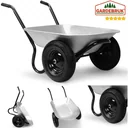 Wheelbarrow 150 kg with pneumatic tires - galvanized