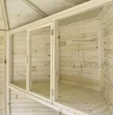 Bird cage for octagonal aviary