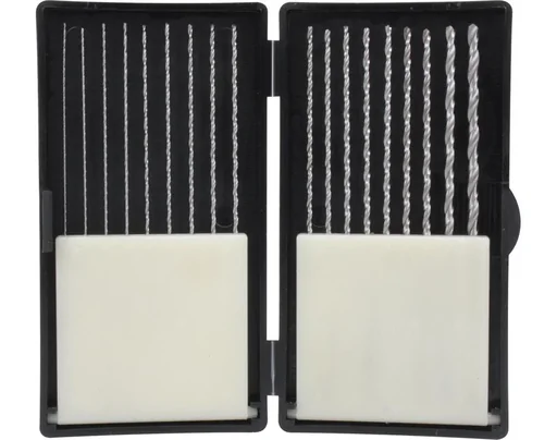 "HSS drill bit set extra long, 18 pieces image"