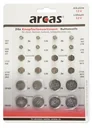 Alkaline and lithium button cell set - 24 pieces