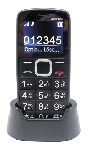 "Large-button mobile phone "M170 BRAVO" with emergency call button, extra loud handset volume, and much more. image"