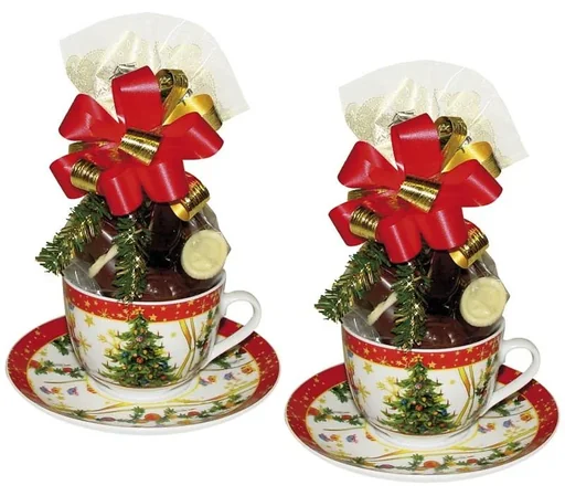 "Christmas place setting "Christmas tree" set of 2 green image"