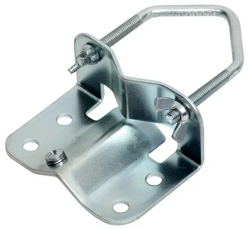 "Mast base clamp steel including hexagon wood screws 8x40 galvanized image"
