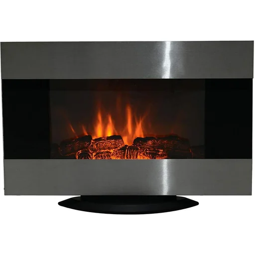 "Electric fireplace as wall or floor mounting image"