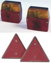 Functional lighting set for trailers, motorhomes, trucks, tractors