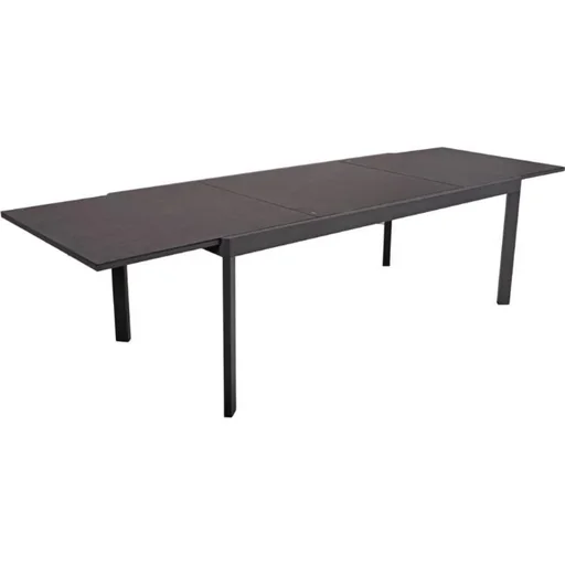 "Extendable table NEREA, aluminum / glass table top ceramic look image"