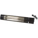 Patio spotlight - wall-mounted - 2000 W - gold pipe - remote control