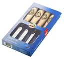 4-piece chisel set with white paper handle