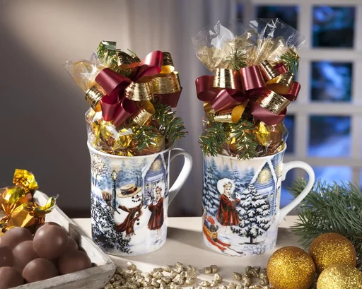"Cup set "Winter Children", 2 pieces image"