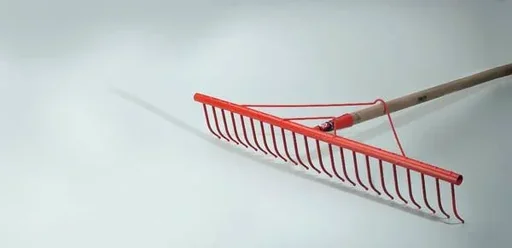 "Hay rake 78 cm - leaf rake with 22 tines/ garden rake image"