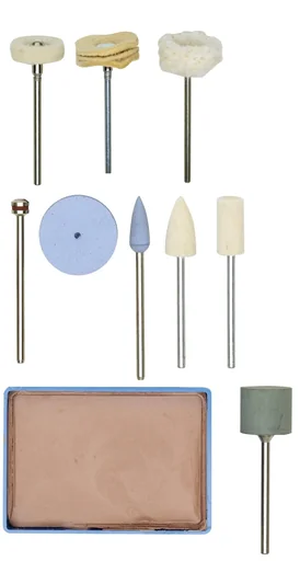 "Complete polishing set, 10 pieces image"