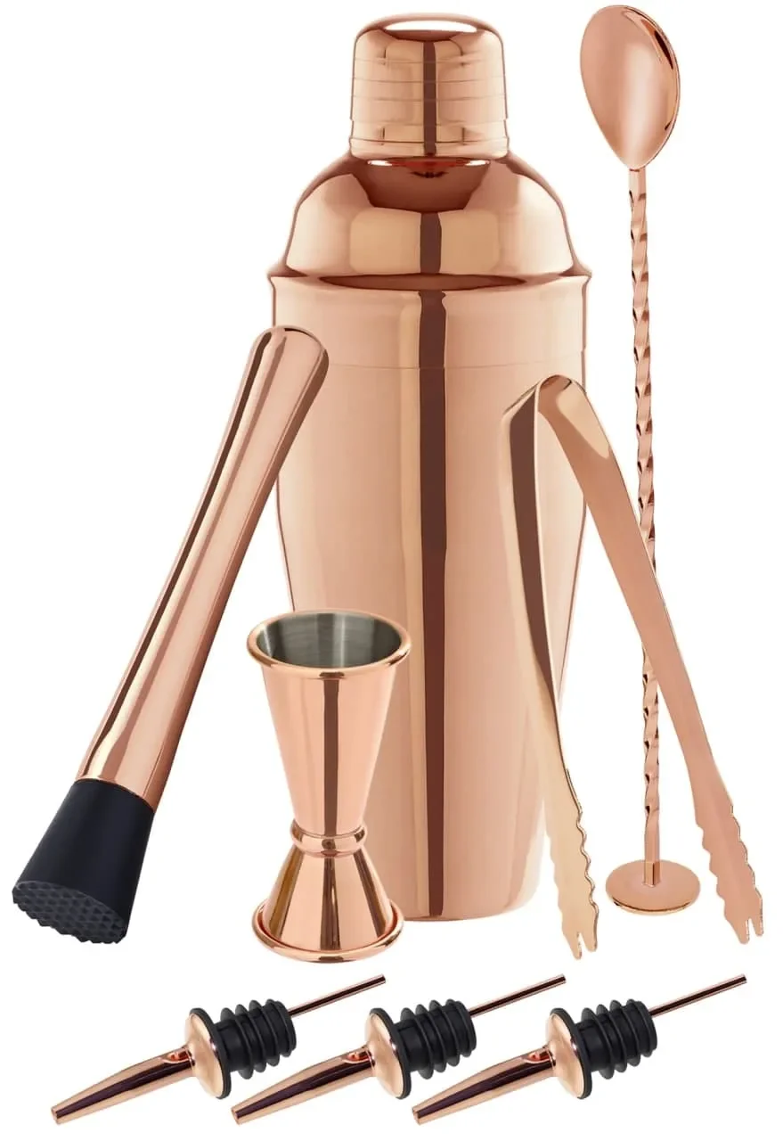 "Cocktail Set 8-parts in einer Geschenkbox - Kupfer Optik image"