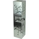 Column BIRDS ON BRANCH, made of stainless steel with solar lighting