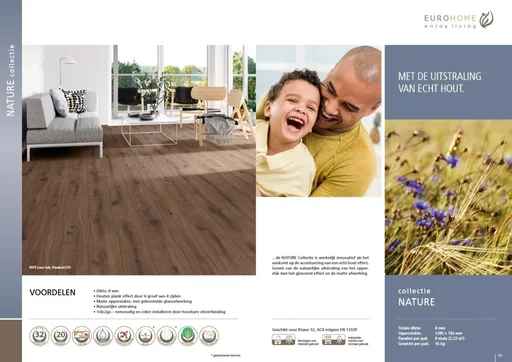 "Nature laminate flooring Heritage Barnwood 8 mm 2.22 m² image"