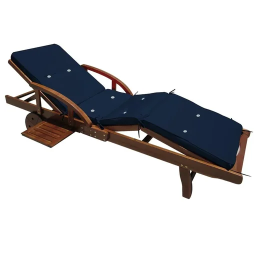 "Garden Cushion - For Lounger - Blue - 193x55x5cm image"