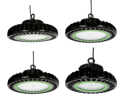 "LED high bay spotlight 100 W with D-mark image"