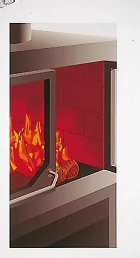 "Fireplace and stove putty 310 ml, fireproof 1500°C image"