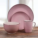 NL Dinnerware Set 16-piece - Stoneware - Pink