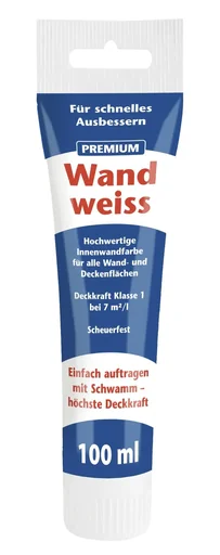 "Premium Wall White Paint, 100 ml image"