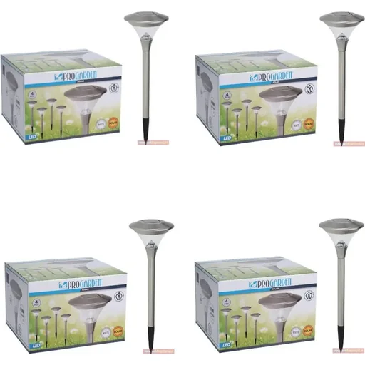 "4x Progarden Solar Garden Lights Set of 4 - 47cm (Turns on automatically) image"