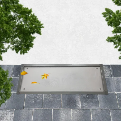 "Light well cover telescopic 60 x 120 cm, grey image"