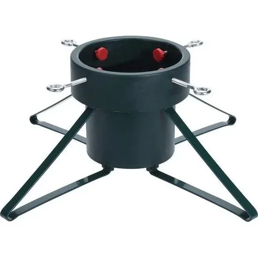 "Christmas tree stand large for trees up to 2.5 m 2.8L water tank black image"