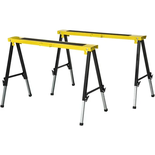 "Workbench set of 2 foldable yellow+black image"