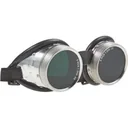 Welding goggles with metal frame