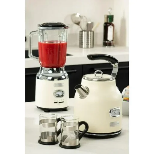 "Retro SET - Mixer 1.5L + Kettle 1.7L - White image"