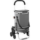 Shopping cart - stair climber - suitable for stairs - grey