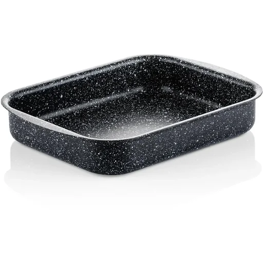"Black Marble SET - Frying pan 28 cm + Casserole dish 25 cm + Frying pan 28 cm - Black image"