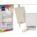 23-piece painting set - with easel