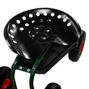 Outdoor "Deluxe" rolling seat with protective cover