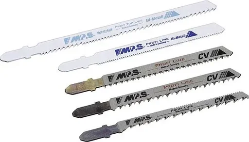 "Jigsaw blade set (5 pieces) for AEG, Bosch, and Makita image"