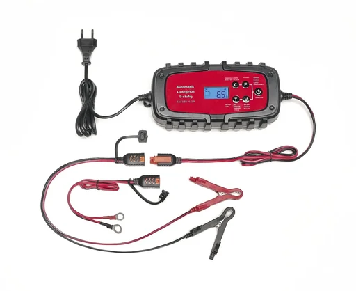 "Battery charger, 9-stage - for car & motorcycle - 6.5 A, 6/12 Volt image"