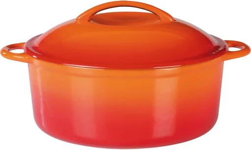 "Round cooking pot 24 cm Orange Shadow image"