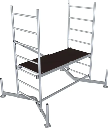 "MONTO ClimTec aluminum scaffolding, basic scaffold, working height approx. 3.00 m image"