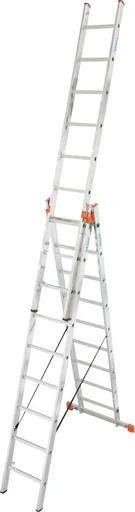 ""TRIBILO" RUNG MULTI-PURPOSE LADDER, THREE-PART 3x9 RUNGS image"
