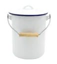 White trash can with lid 3 L