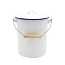 Trash can, white, 3 liters